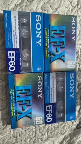Fitas cassete K7 SONY.