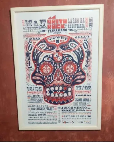 Quadro Caveira Mexicana Grande BH/MG