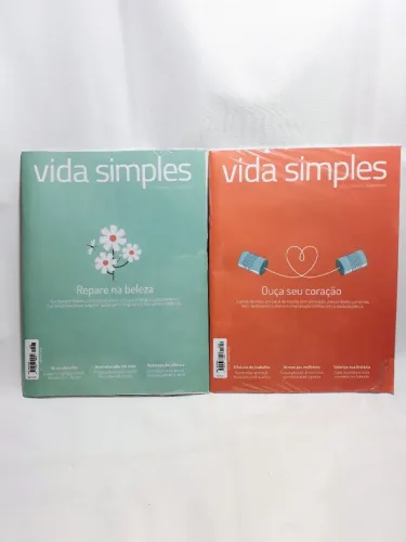 02 revistas Vida Simples lacradas
