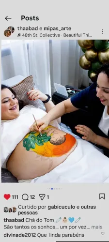 Pintura gestacional personalizada