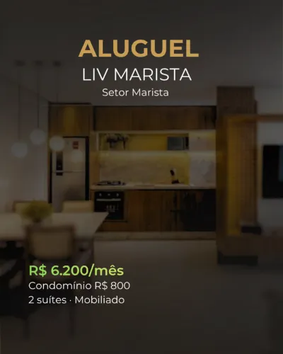 2 suítes mobiliado e nunca habitado no Setor Marista