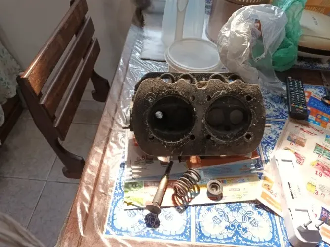 Cabeçote raso vw motor 1.600 kombi 6 aletas no estado Leia o anúncio