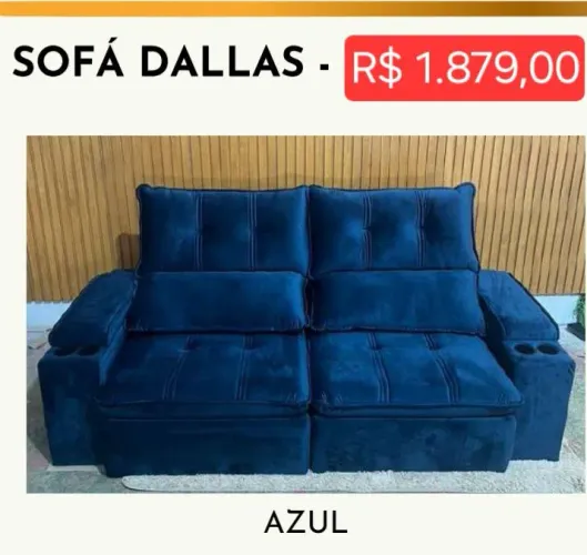 SOFÁ DALLAS(LEIA A DESCRIÇÃO)