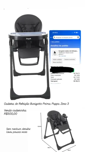 Cadeira de Refeição Burigotto Prima Pappa Zero 3