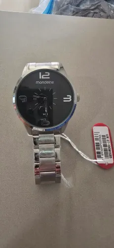 Kit relógio mondaine com carteira de bolso