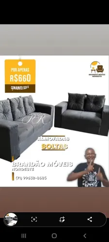 Sofa Entrega R$ 60,00 Pop Bela 2 /3 Lugares Veludo Cor variade - almofadas soltas
