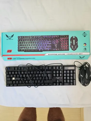 Kit Teclado + Mouse Gamer RGB Zerodate K9 - Completo com Caixa