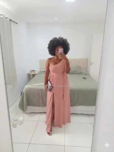 Vestido de festa rosé