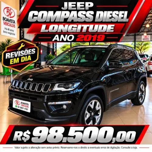 Jeep Compass Longitude 2.0 4X4 Dies. 16V Aut. 2019