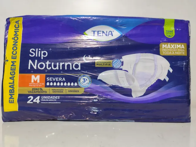 Fralda Geriátrica TENA Slip Noturna M - 24 Unidades