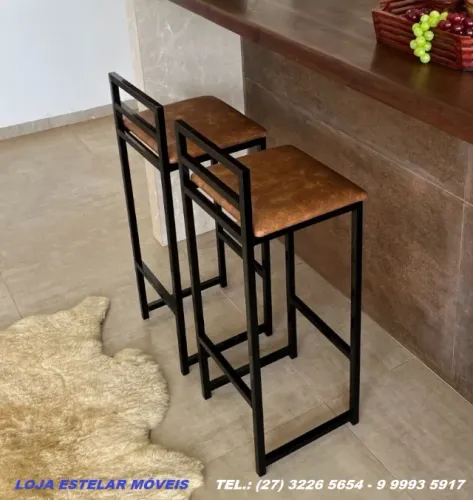 Promoção! Banquetas alta em aço reforçado