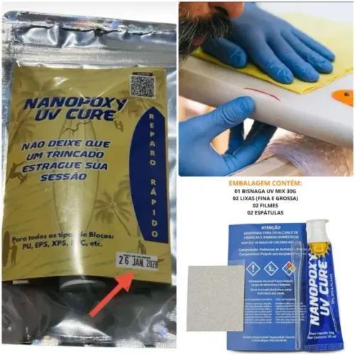 Kit Reparo Rápido p/ Prancha de Surf