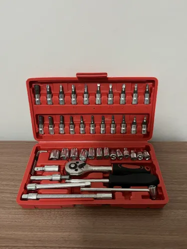 Kit de Ferramentas com Chave Catraca 46 peças