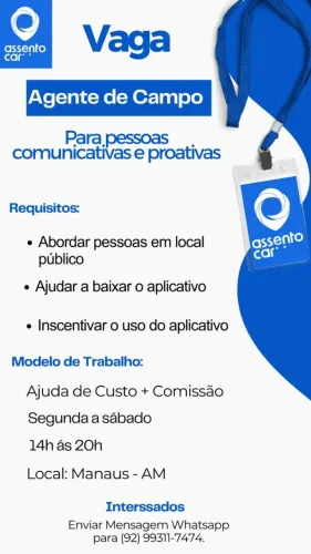 Vaga Agente de Campo
