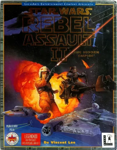 cd de jogo star wars rebel assault 2 manual em português lacrado 67cx
