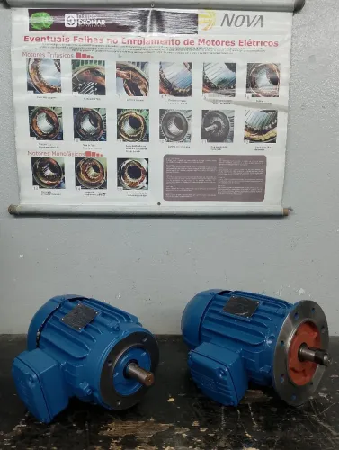 Motor de indução trifásico 3 cv 4 polos flangeado