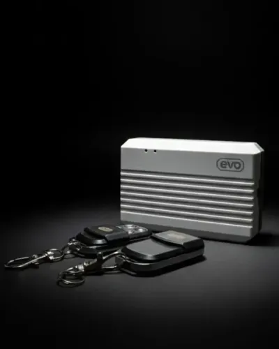 Central Wi-Fi Evo 433MHz para Porta de Enrolar com 2 Controles | Controle via Celular