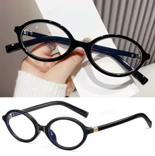 Armação de Óculos Coreano Retro Oval