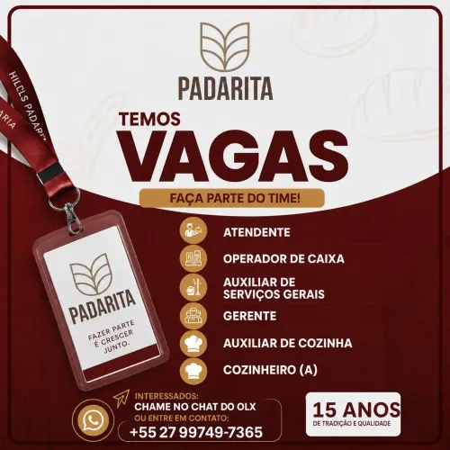 CONTRATAÇÃO IMADIATA!!