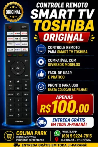 Controle Remoto Smart Tv Toshiba (Original)