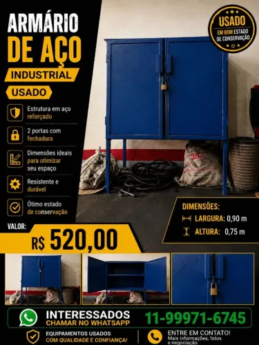 ARMARIOS E BANCADAS DE AÇO INDUSTRIAL