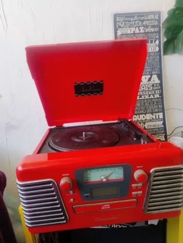 Vitrola Autorama Classic Vermelha