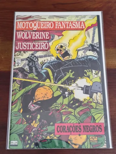 Motoqueiro Fantasma,Wolverine e Justiceiro: Corações Negros (John Romita Jr.) Editora 1994