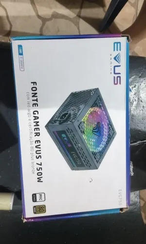 Fonte EVUS 750W 80 Plus Bronze PFC Ativo