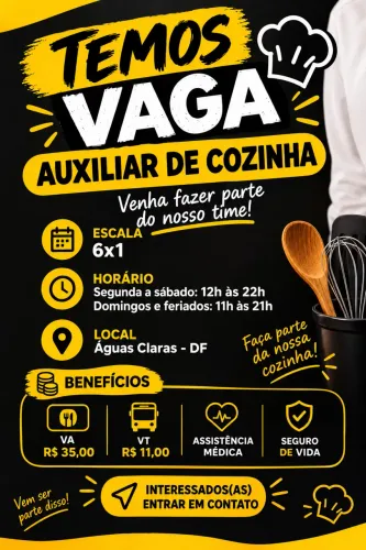 Auxiliar de cozinha