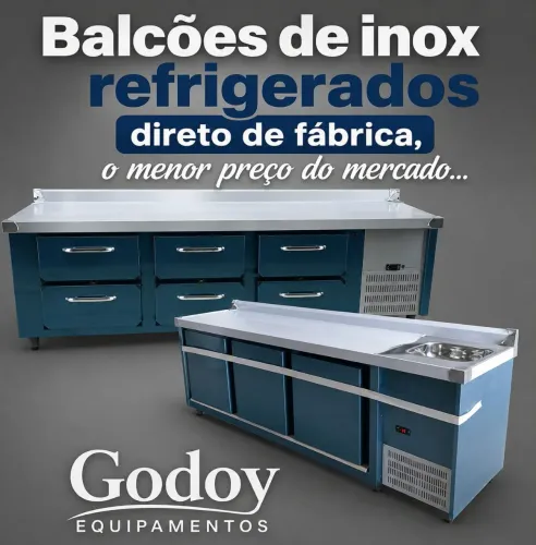 Balcão refrigerado inox garanto o menor preço do Sul do Brasil