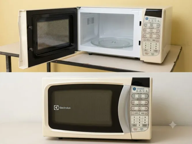 Micro-ondas Electrolux 110v com Prato Giratório - Funcionando Perfeitamente!