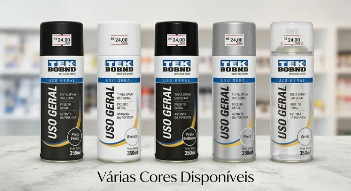 Tinta Spray Uso Geral (Várias Cores)