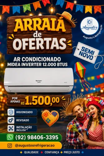 Vendo ar condicionado Midea inverter 12000 btus