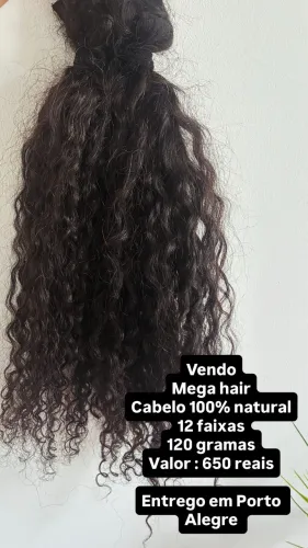 Mega-hair 100% natural, cabelo humano de alta qualidade 