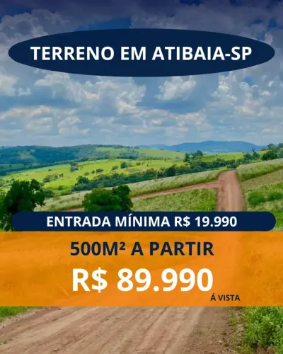 SUA CHÁCARA EM ATIBAIA COMEÇA AQUI