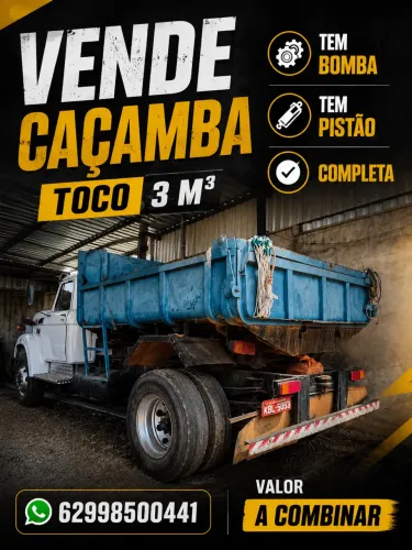Caçamba toco 3 m³
