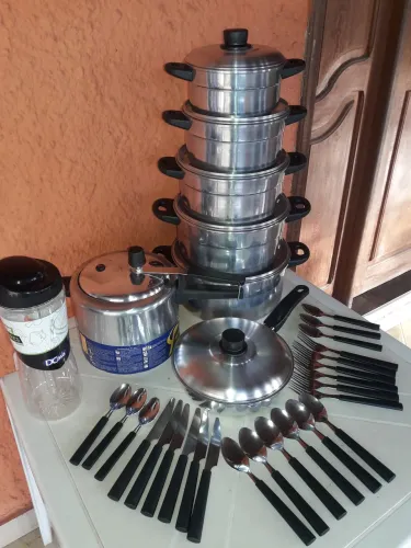 Frigideira, Panelas Mai Talheres, 32 Utensílios Novos 