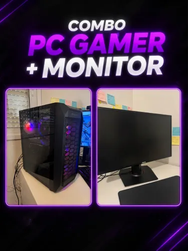 Pc Gamer Ryzen 5 3600, Gtx 1660 Super, 16GB RAM, COM MONITOR GAMER ASUS