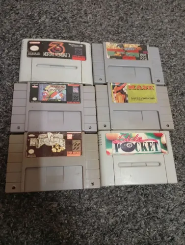 Lote fitas super Nintendo paralelas (aceito ofertas)