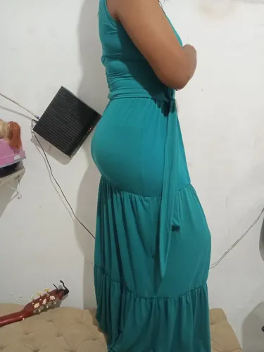 Vestido usado em excelente estado tecido Radiosa