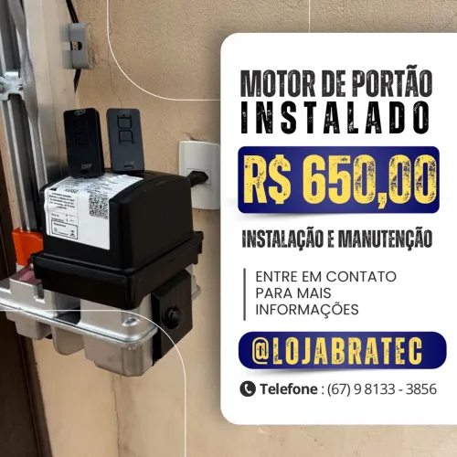 Motor de portão eletrônico de 8 segundos