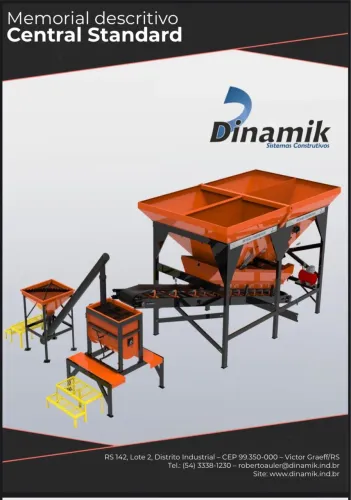 Usina de concreto mini compacta