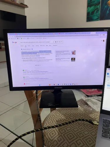Tela Samsung retirada de peças