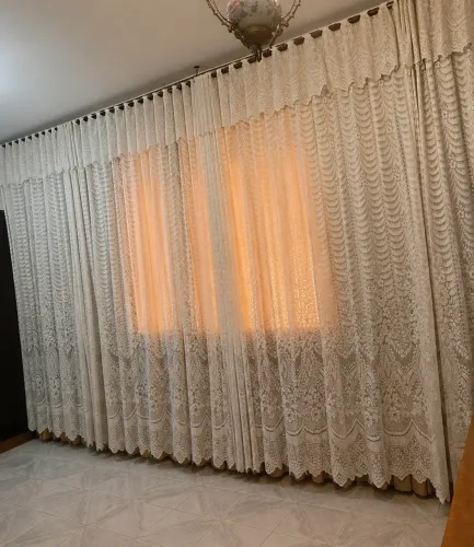 Cortina Completa 5x2,70m com Renda, Voil e Oxford