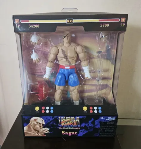 Sagat Street Fighter Jada Toys - Novo e Original