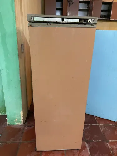 Geladeira Prosdocimo antiga marrom retrô vintage