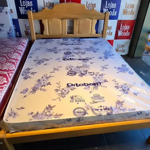Cama Casal R$ 599,00 Madeira de Lei Mulateiro 