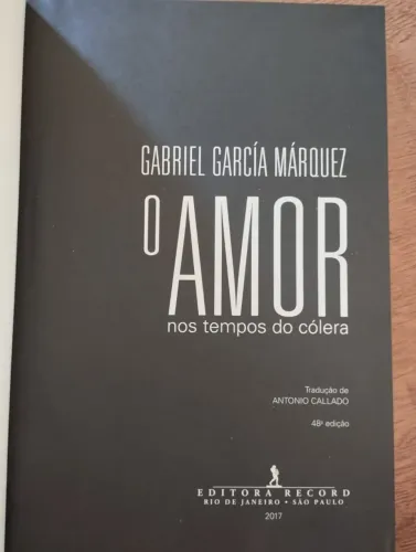 Livro O Amor nos Tempos do Cólera