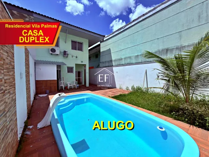 Residencial Vila Palmas - Casa Duplex 3 Quartos Sendo 1 Suíte com Piscina e Quintal