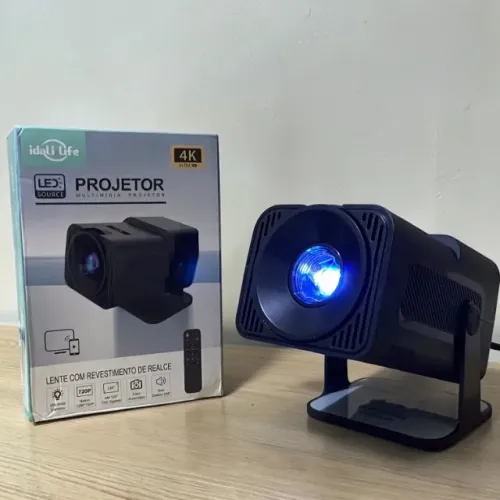 Projetor HY320 Android 11 Wi-Fi 6 Bluetooth 5.0